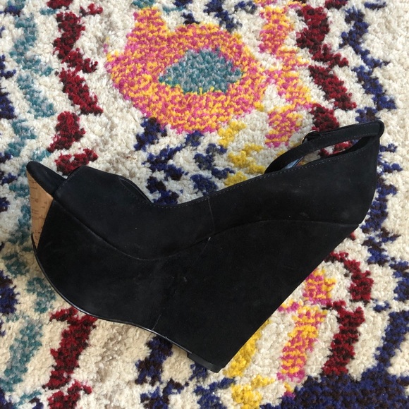 ASOS POSE Suede Wedge Sandals - Picture 2 of 6